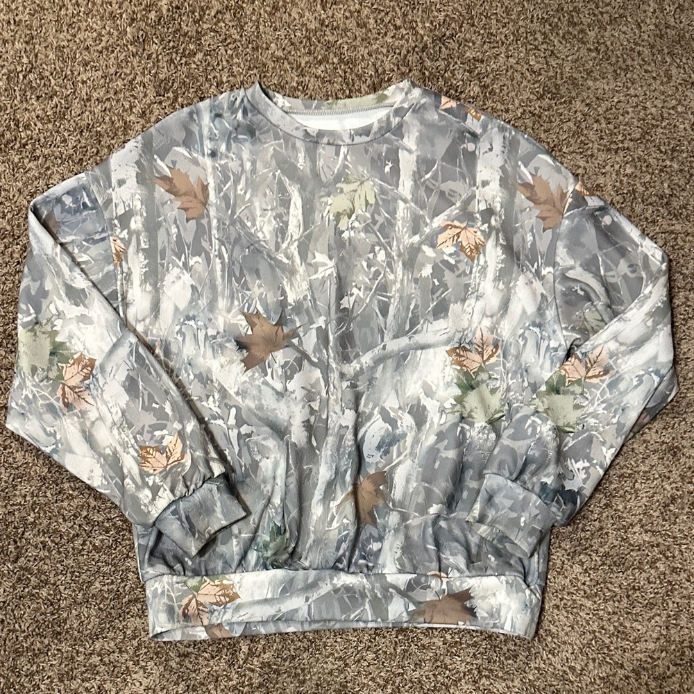 Camouflage Print Sweatshirt